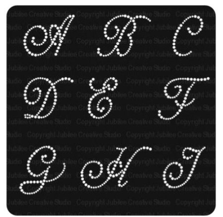 Инициалы из страз