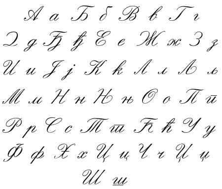 Сербский курсив