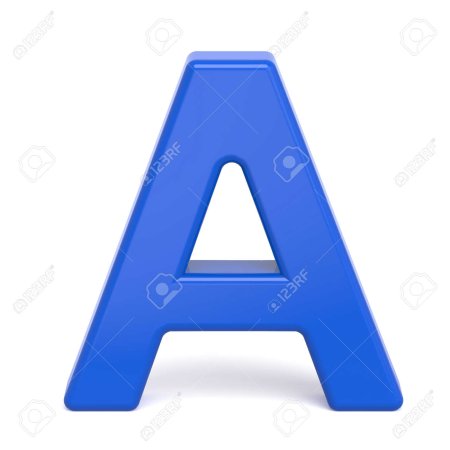 Синие буквы алфавита