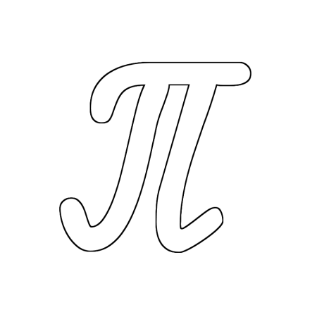 Буква п трафарет