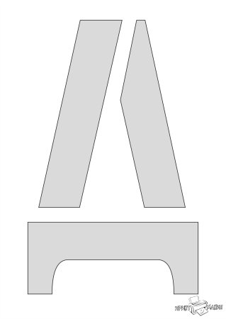 Трафарет букв
