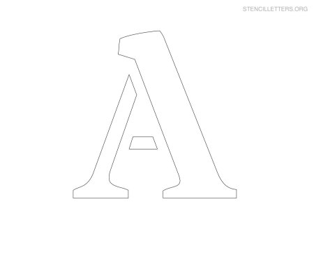 Трафарет английских букв