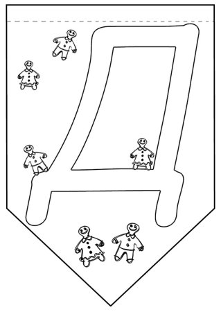 Флажки с буквами