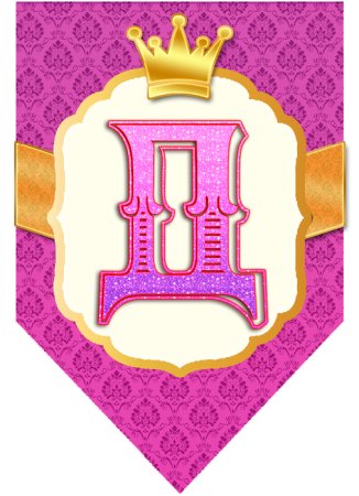 Флажки с буквами