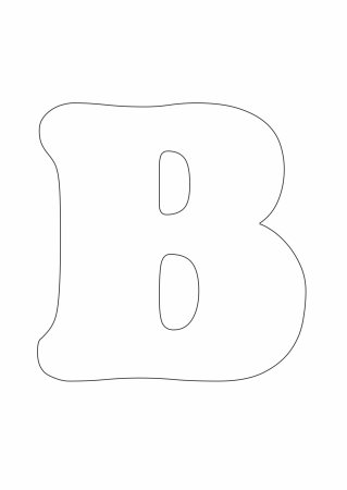 Контуры букв для вырезания