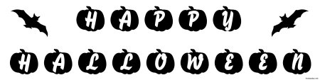 Halloween буквы для печати