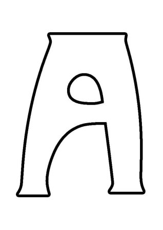 Трафарет букв