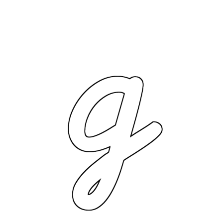 Буква д каллиграфия