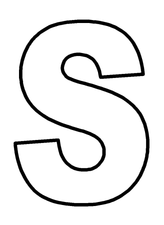 Белая буква s
