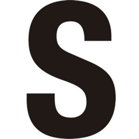S трафарет для вырезания