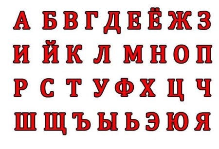 Трафаретная буква н