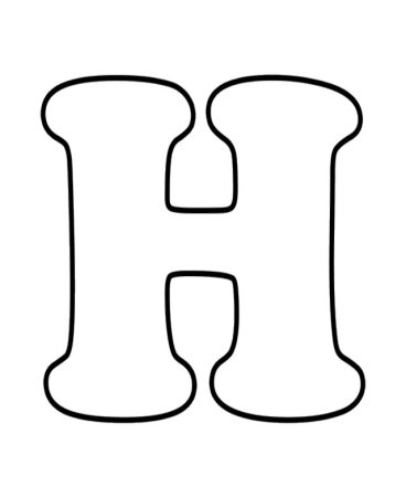 Буква р черная