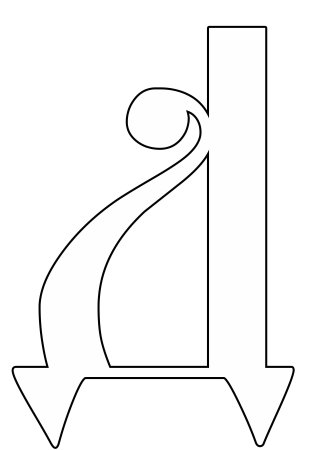 Цифра 0 на весь лист а4