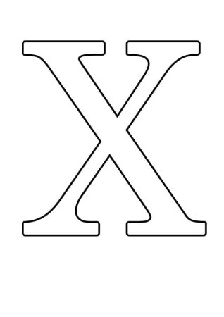 Трафарет букв