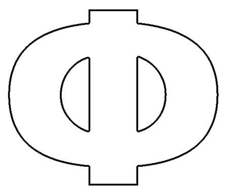 Трафарет букв