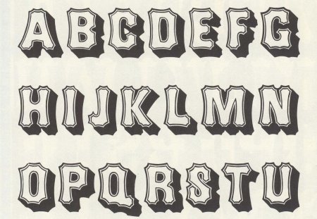 Шрифты алфавит