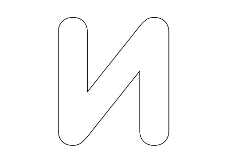 Трафарет букв