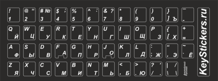 Трафарет букв для клавиатуры