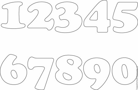 Трафарет цифра 2и3 для торта 15 см