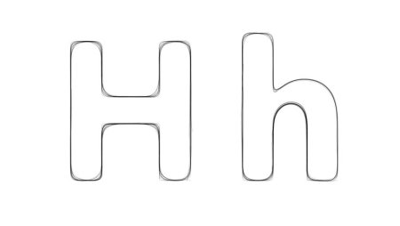 Английская буква h