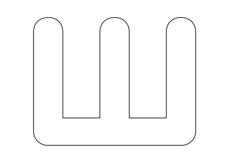 Трафаретная буква ш