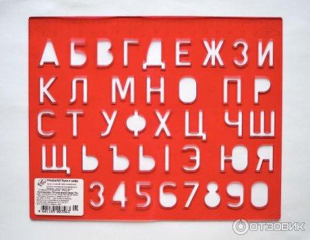 Трафарет букв