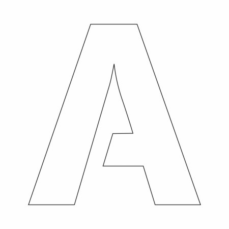 Красивый алфавит печатными буквами