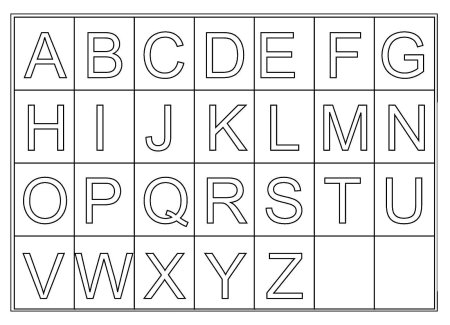 Буквы английского алфавита