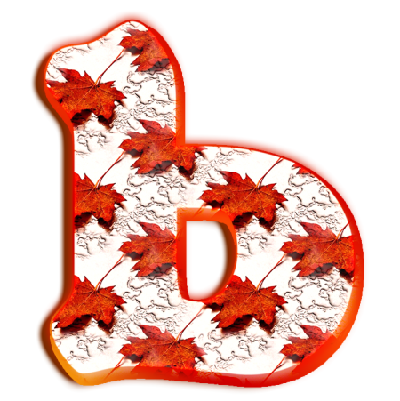 Осенние буквы русского алфавита