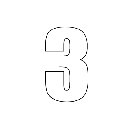 Макет цифры 5 для торта