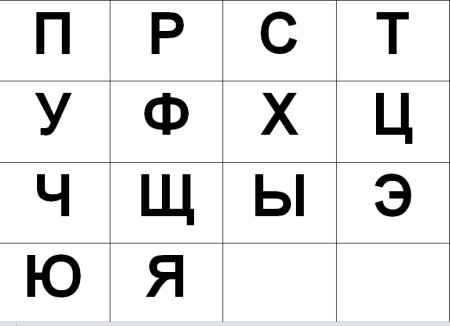 Звуковые домики для букв