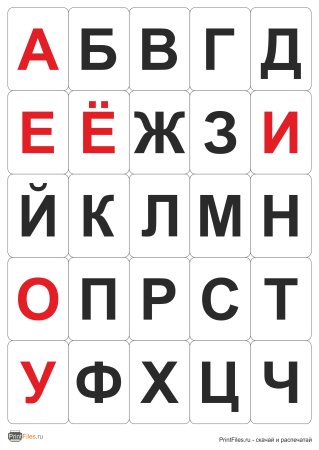 Трафарет буквы для вырезания цветные