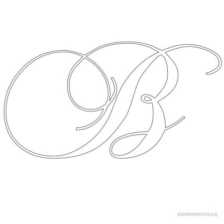 Трафарет букв каллиграфия