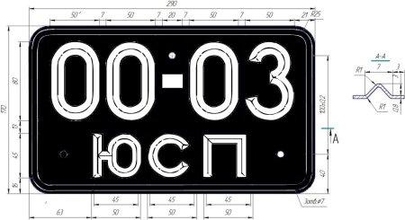 Цифры номерного знака автомобиля