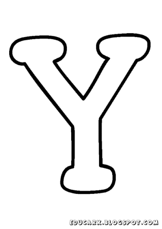 Трафарет буквы y