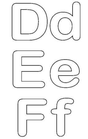 Трафарет английских букв