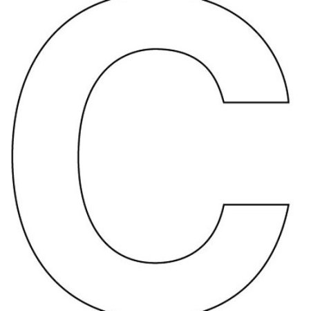 Трафарет буквы c