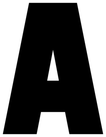 Буква н черная
