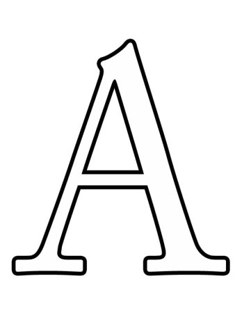 Трафарет букв