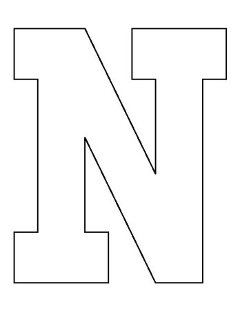 Letter h контур