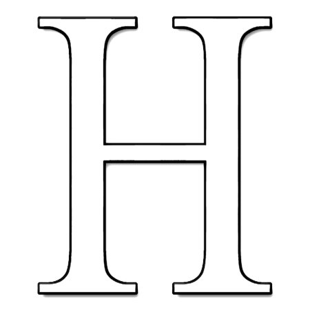 Английская буква h