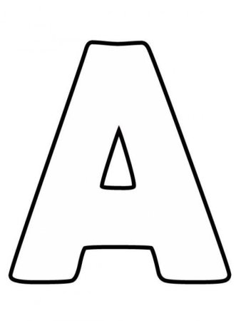 Трафарет алфавита для вырезания