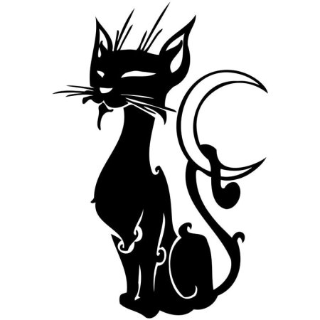 Трафареты кошек для декора стен