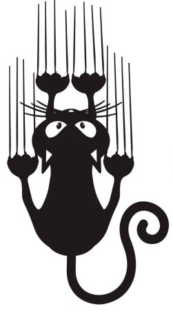 Коты трафареты для декора