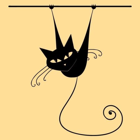 Трафарет кошки