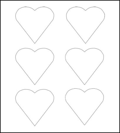 Картинки трафареты маленьких сердечек (44 фото)