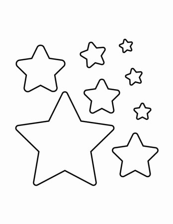 Картинки трафареты звезды (50 фото)