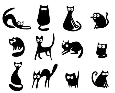 Стилизованная кошка