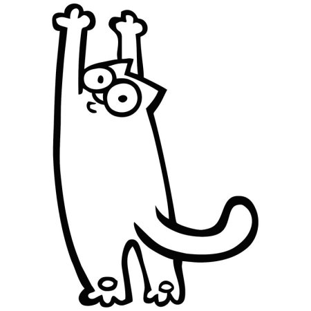 Наклейка кот Саймона