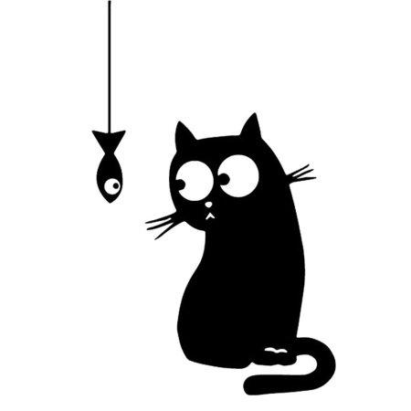 Трафареты котов прикольные